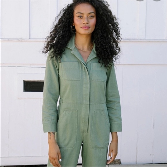 Tradlands Pants - Tradlands Guide Jumpsuit long sleeve size S color Avocado